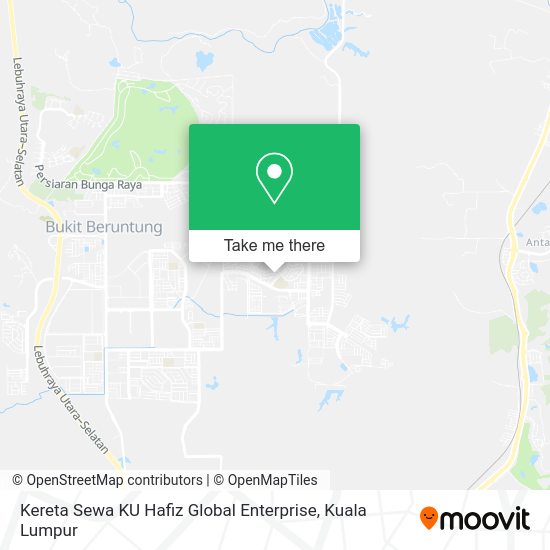 Peta Kereta Sewa KU Hafiz Global Enterprise