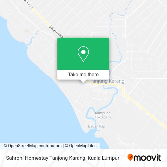 Peta Sahroni Homestay Tanjong Karang