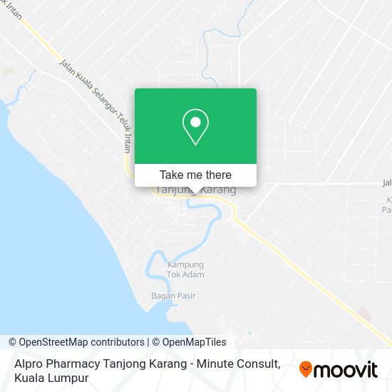 Peta Alpro Pharmacy Tanjong Karang - Minute Consult