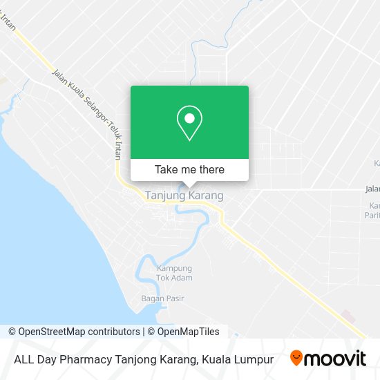 Peta ALL Day Pharmacy Tanjong Karang