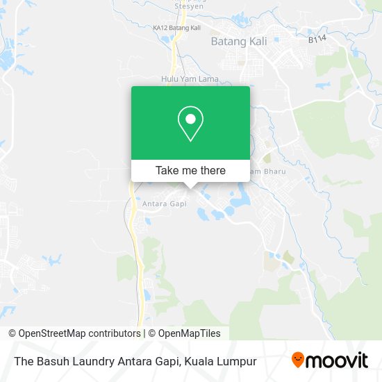 The Basuh Laundry Antara Gapi map