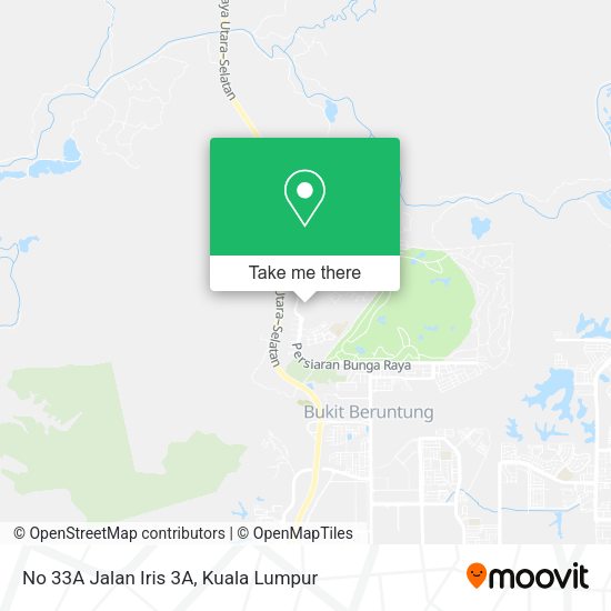 No 33A Jalan Iris 3A map