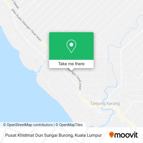 Peta Pusat Khidmat Dun Sungai Burong