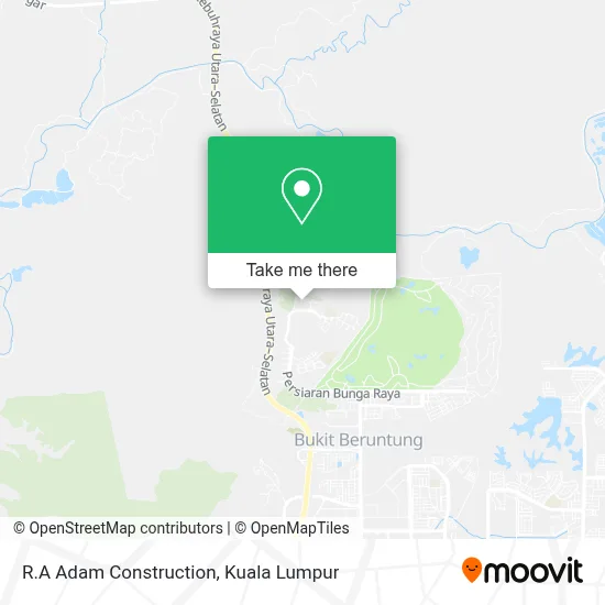 R.A Adam Construction map