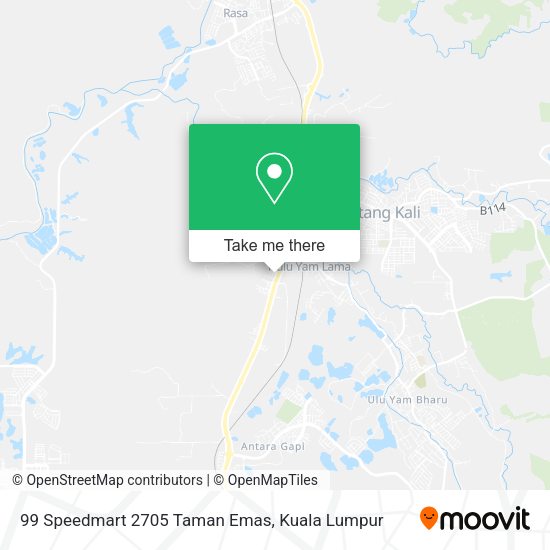 99 Speedmart 2705 Taman Emas map