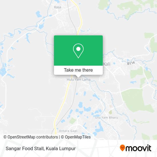 Sangar Food Stall map