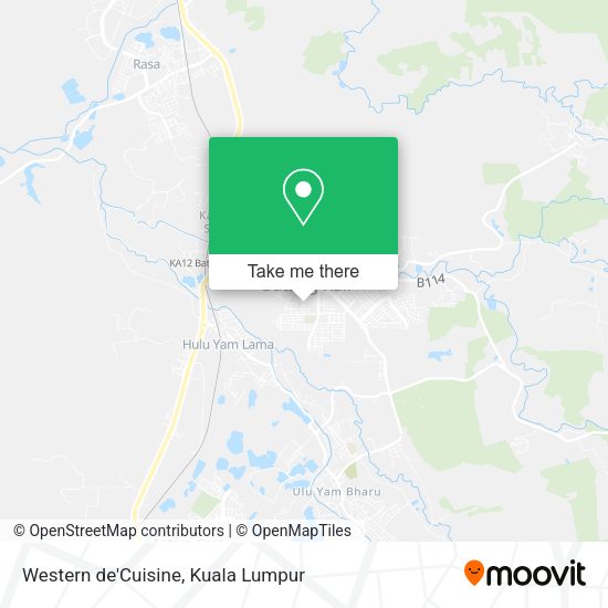 Western de'Cuisine map