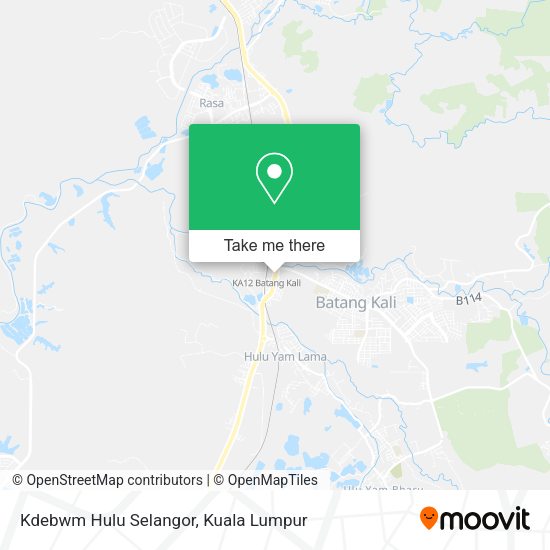 Kdebwm Hulu Selangor map