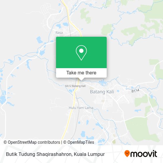 Butik Tudung Shaqirashahron map