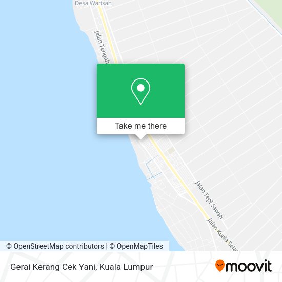 Peta Gerai Kerang Cek Yani