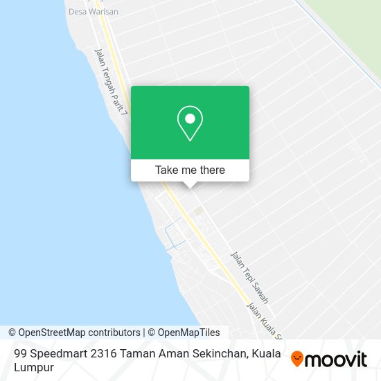 99 Speedmart 2316 Taman Aman Sekinchan map