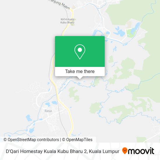 D'Qari Homestay Kuala Kubu Bharu 2 map
