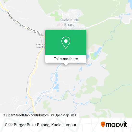 Peta Chik Burger Bukit Bujang