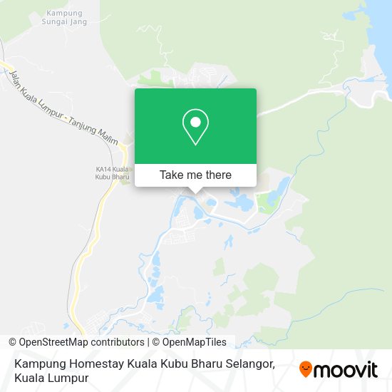 Kampung Homestay Kuala Kubu Bharu Selangor map