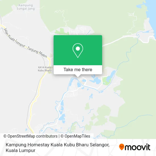 Kampung Homestay Kuala Kubu Bharu Selangor map