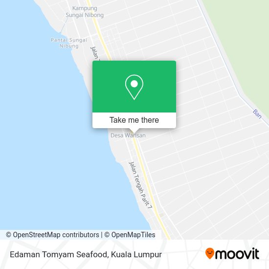 Peta Edaman Tomyam Seafood