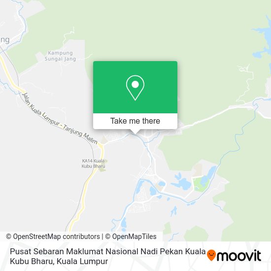 Peta Pusat Sebaran Maklumat Nasional Nadi Pekan Kuala Kubu Bharu