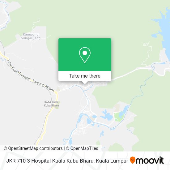 Peta JKR 710 3 Hospital Kuala Kubu Bharu