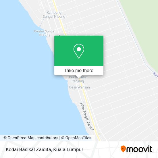 Peta Kedai Basikal Zaidita