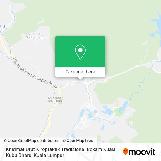 Khidmat Urut Kiropraktik Tradisional Bekam Kuala Kubu Bharu map