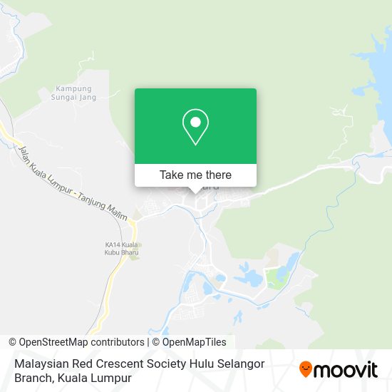 Malaysian Red Crescent Society Hulu Selangor Branch map