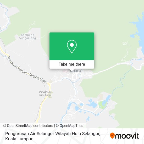 Peta Pengurusan Air Selangor Wilayah Hulu Selangor