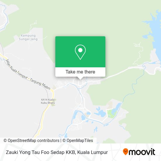 Zauki Yong Tau Foo Sedap KKB map