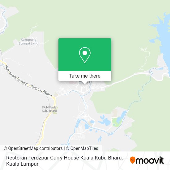 Peta Restoran Ferozpur Curry House Kuala Kubu Bharu