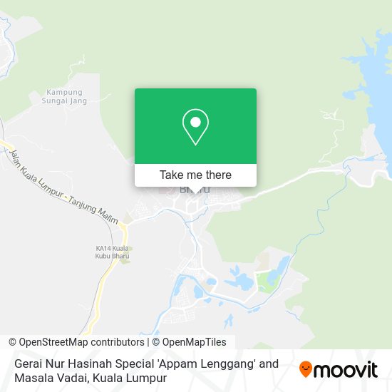 Gerai Nur Hasinah Special 'Appam Lenggang' and Masala Vadai map
