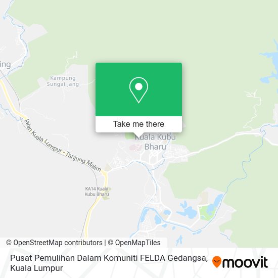 Pusat Pemulihan Dalam Komuniti FELDA Gedangsa map