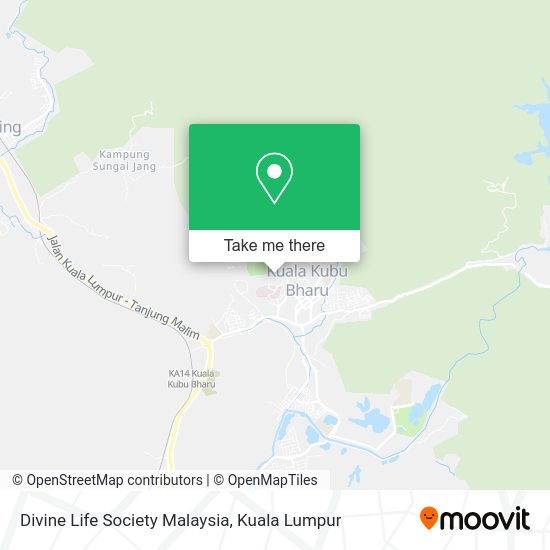 Divine Life Society Malaysia map