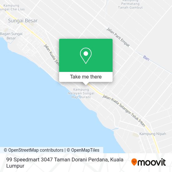 99 Speedmart 3047 Taman Dorani Perdana map