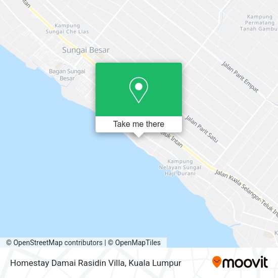 Homestay Damai Rasidin Villa map