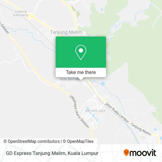 GD Express Tanjung Malim map