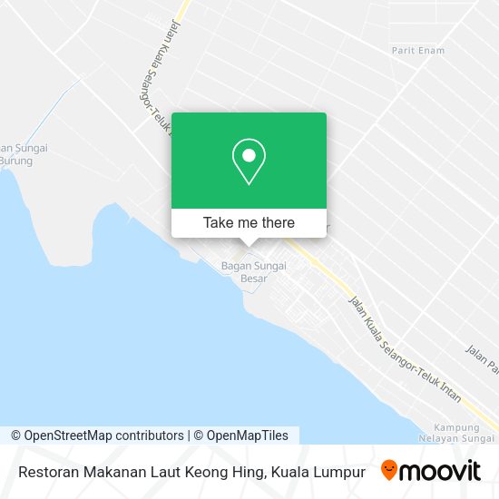Peta Restoran Makanan Laut Keong Hing