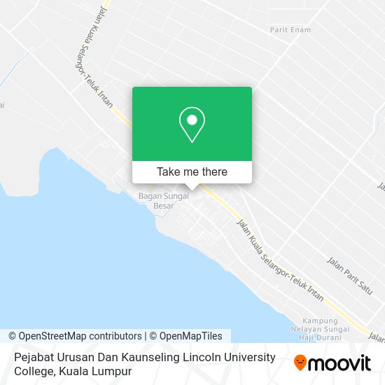 Pejabat Urusan Dan Kaunseling Lincoln University College map