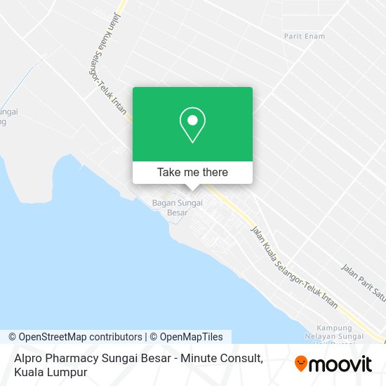 Alpro Pharmacy Sungai Besar - Minute Consult map