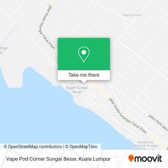 Vape Pod Corner Sungai Besar map