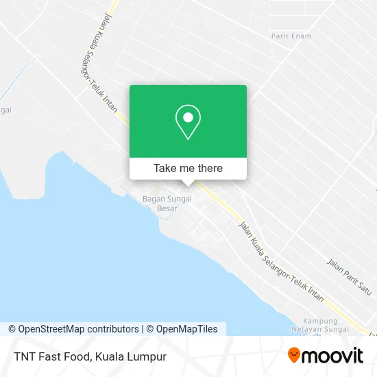 TNT Fast Food map
