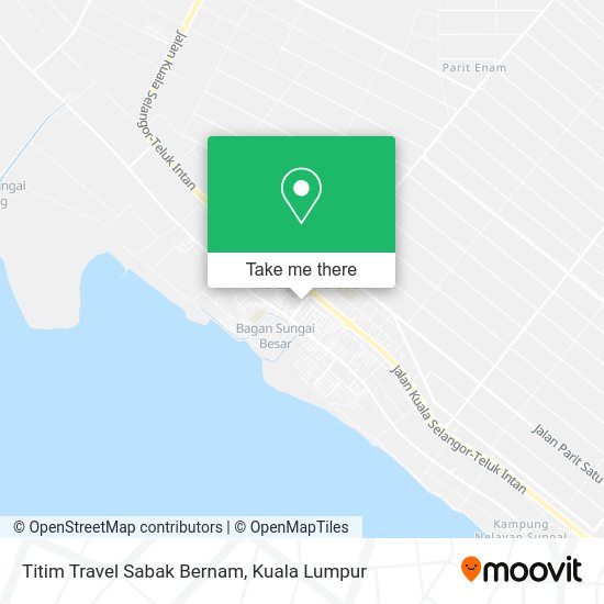 Titim Travel Sabak Bernam map