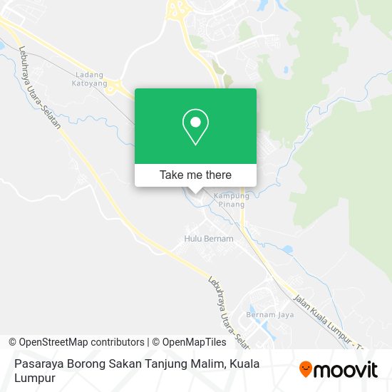 Pasaraya Borong Sakan Tanjung Malim map