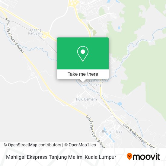 Peta Mahligai Ekspress Tanjung Malim