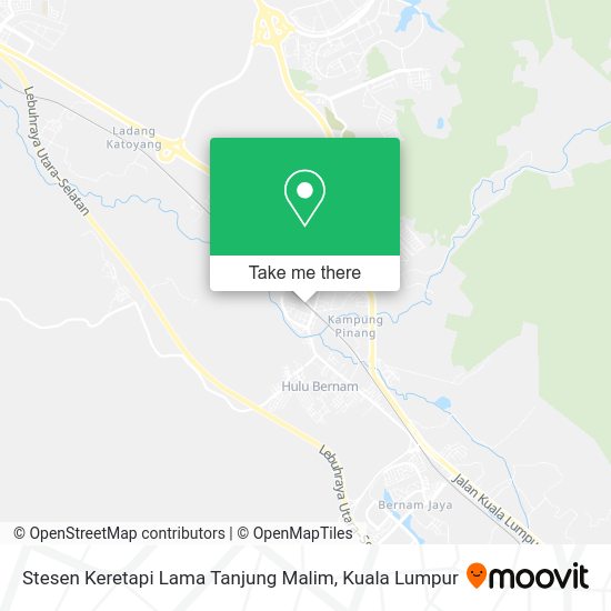 Stesen Keretapi Lama Tanjung Malim map