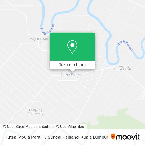 Futsal Abuja Parit 13 Sungai Panjang map