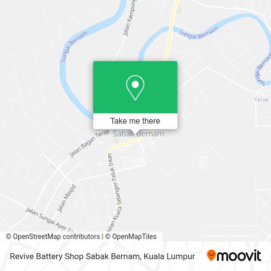 Revive Battery Shop Sabak Bernam map