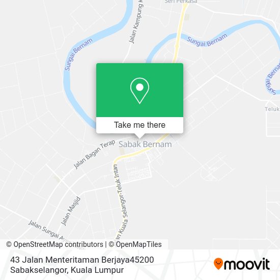 43 Jalan Menteritaman Berjaya45200 Sabakselangor map