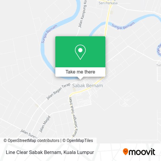 Line Clear Sabak Bernam map