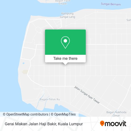 Peta Gerai Makan Jalan Haji Bakir