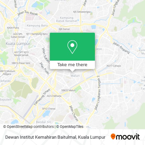 Dewan Institut Kemahiran Baitulmal map