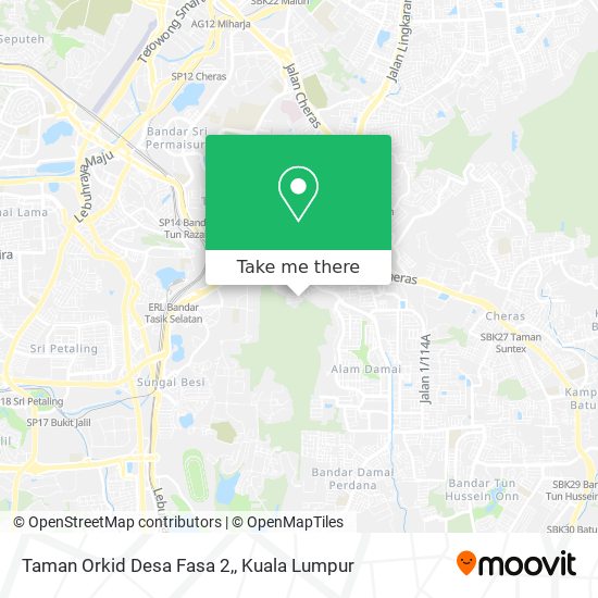 Taman Orkid Desa Fasa 2, map